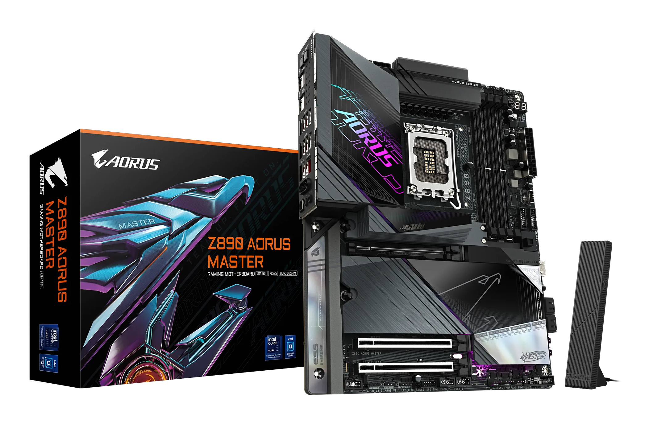 Bekijk afbeelding 1 van Gigabyte Z890 AORUS Master (Z890, S1851, ATX, DDR5)